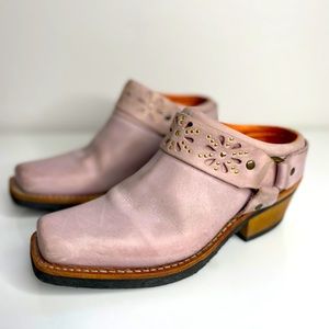 FRYE | Women’s square toe slip-on bootie lilac | 8